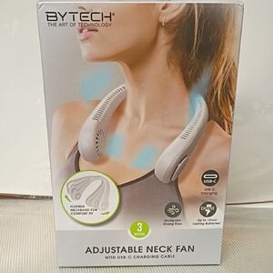BYTECH Adjustable Neck Fan - White